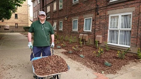 Gardening at Swan House in Enfield 3