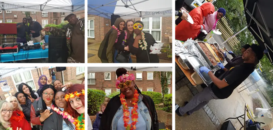 Enfield Single Housing BBQ collage 1