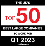 Top 50 UK best large company to work for